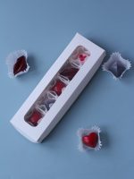 Коробка для конфет на 5 ячеек с окном, белая, размер 23,5*7*3см 8