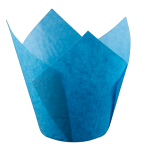 Форма бумажная Тюльпан, голубая, размер 50*80 мм 6