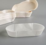 Тарталетка овал, белая, 20 шт, размер 2,8*11*2,6 см 3