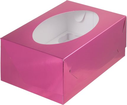Коробка на 12 капкейков с пластиковой крышкой, размер 31*23,5*10 см 12