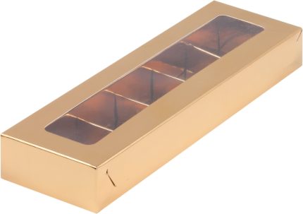 Коробка для конфет на 12 ячеек с окном, белая, размер 19*15*3см 8