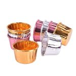 Капсула для капкейков усиленная, серебро, размер 50*40 мм 5