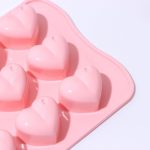 Форма силиконовая Сердечки с точкой, 15 ячеек 6