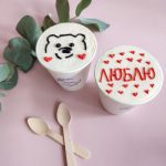 Бумажный стакан Белый 250 мл + крышка Cake to go 11