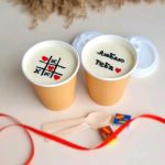 Бумажный стакан Крафт 250 мл + крышка Cake to go 11