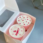 Бумажный стакан Розовый 250 мл + крышка Cake to go 7