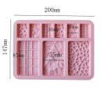 Форма силиконовая для шоколада Супермикс, 9 ячеек 6