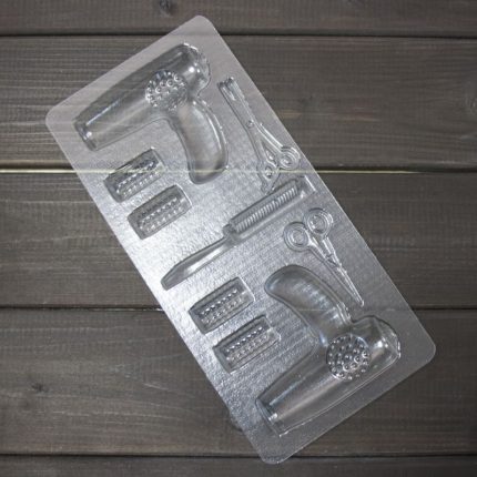 Форма пластиковая для шоколада Набор парикмахера, 9 ячеек