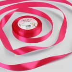 Лента атласная малиновая, размер: 20 мм*23 м ± 3