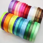 Лента атласная светло-серая, размер: 10 мм*23 м ± 8