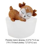 Молд силиконовый Олененок с хвостиком кверху 6