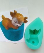 Молд силиконовый Олененок с хвостиком кверху 8