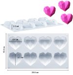 Форма силиконовая Геометрия любви, 8 ячеек 7