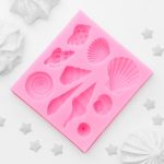Молд силиконовый Ракушки, 10 ячеек 5