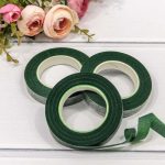 Тейп-лента Темно-зеленая, ширина 1,2 см, 27,3 м 3