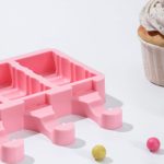 Форма силиконовая для эскимо Спираль, 4 ячейки 6