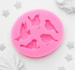 Молд силиконовый, 5 птиц 8