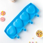 Форма силиконовая для эскимо Сердца, 4 ячейки 7