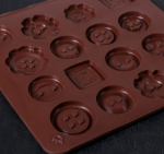 Молд силиконовый Пуговки разные, 16 ячеек 5