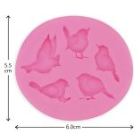 Молд силиконовый, 5 птиц 6