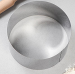 Форма для выпечки неразъемная, Круг, размер: 20 см h10 5