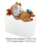 Молд силиконовый Олененок с птичкой 6