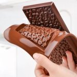 Форма силиконовая для шоколада Плитка сердечки 9