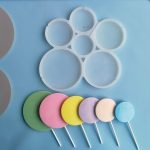 Форма силиконовая для леденцов Кругляши, 6 ячеек 9