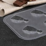 Форма пластиковая для шоколада Мини шампанское, 6 ячеек 6