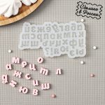 Форма силиконовая Алфавит для бенто тортов 4