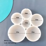 Форма силиконовая для леденцов Кругляши, 6 ячеек 7