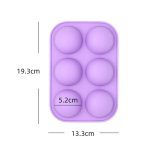 Форма силиконовая Шарики 5 см, 6 ячеек 7