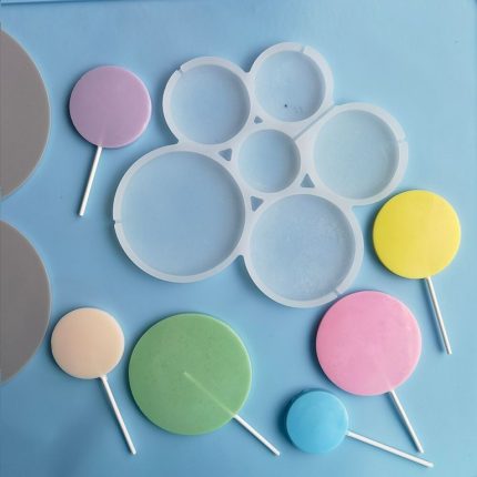 Форма силиконовая для леденцов Кругляши, 6 ячеек