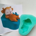 Молд силиконовый Олененок с птичкой 8