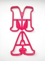 Набор пластиковых вырубок МАМА, 2 шт, размер 10*10 см 7