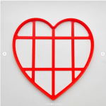 Вырубка для теста пластиковая, Сердце 9