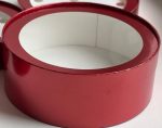Коробка Круг Шляпная для зефира, цвет красный 8