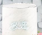 Боковой топпер «Happy Birthday 9», серебро 5