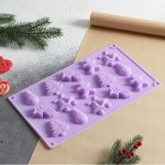 Форма силиконовая Ёлочки-иголочки, 15 ячеек 5