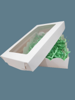 Коробка для пряников 20*12*3,5 см дно ажур/вклеенное окно 6